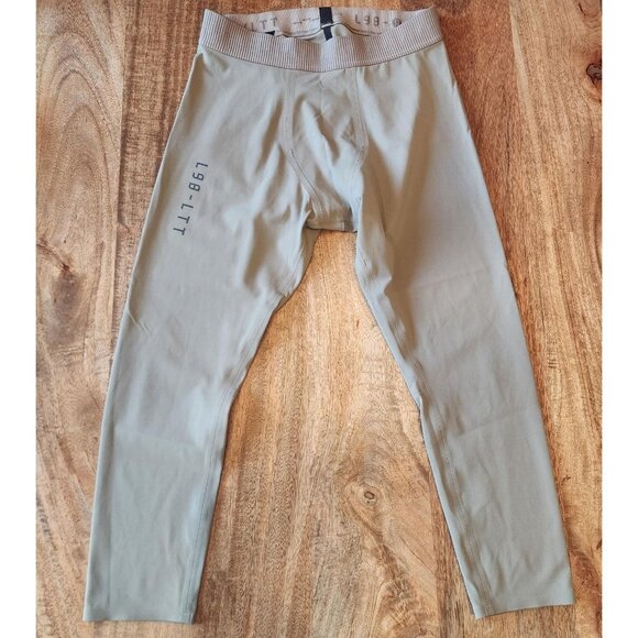 Lululemon Pants Mens Large Gray Green License to Train LTT Leggings Running Gym - Picture 1 of 9